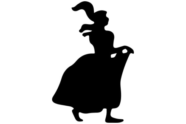 Silhouette of a Woman Riding a Horse