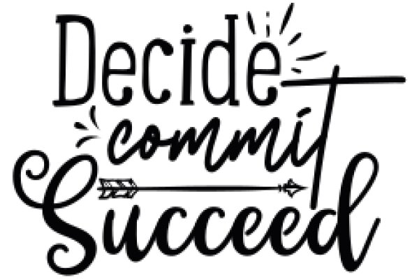 Decide, Commit, Succeed: A Motivational Quote