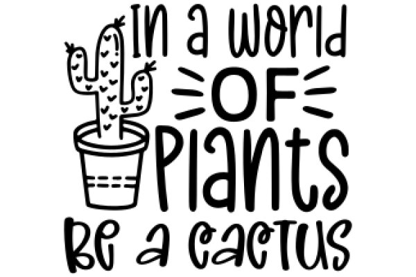 In a World of Plants, Be a Cactus