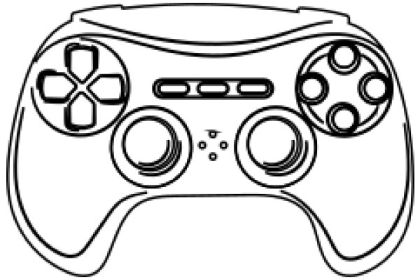 A Stylized Illustration of a Game Controller