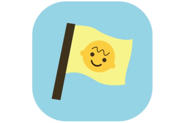 A Digital Flag with a Smiley Face