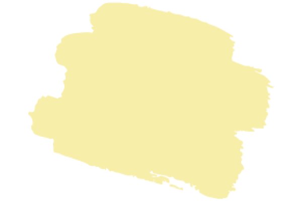 A Blurred Yellow Stain on a White Background