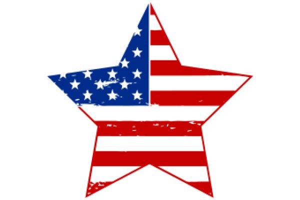 Stylish American Flag Star Design