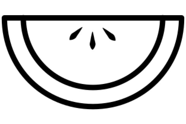 Simplistic Icon of a Smiling Bowl