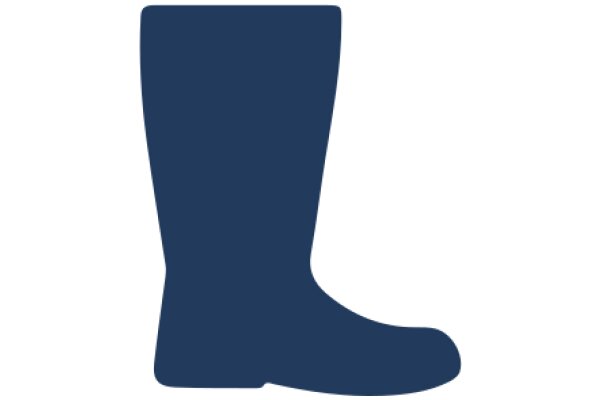 Stylish Blue Boot Icon