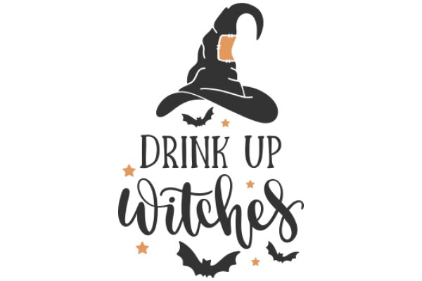 Drink Up, Witches: A Halloween-themed beverage advertisement