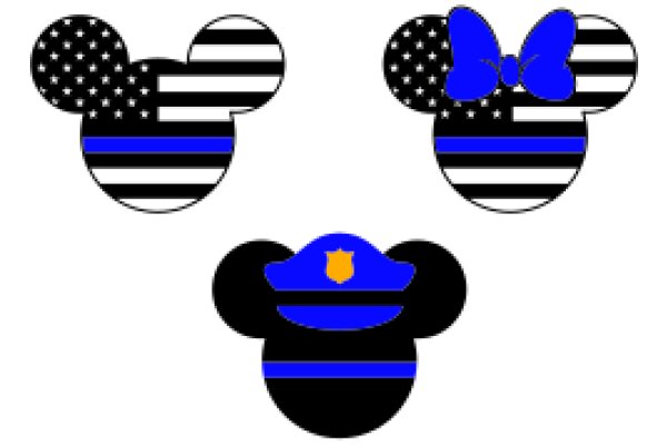 Stylish Disney-Inspired Earrings with a Police Officer Theme