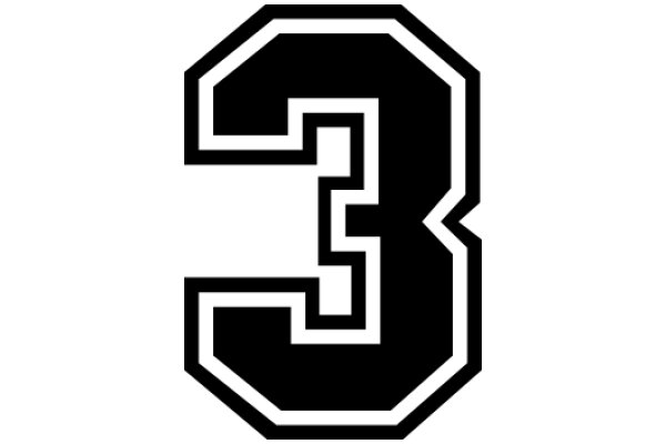 Stylized Number Three Logo