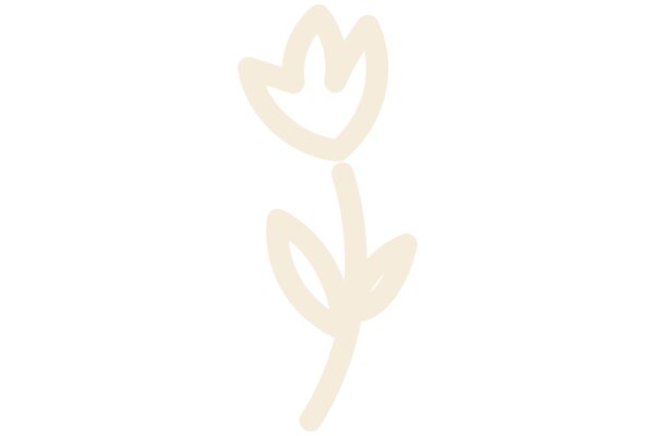 Simplistic Beige Flower Design