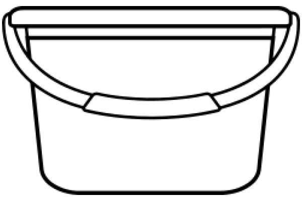 Simplified Line Drawing of a Bucket