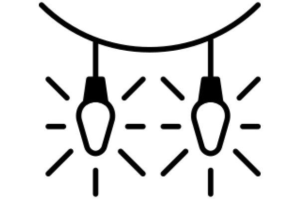 A Pixelated Illustration of a Light Bulb with a Curved Arc Above It