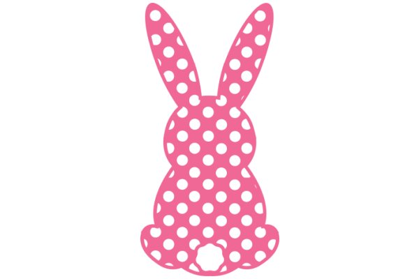 Pink Polka Dot Bunny Sticker