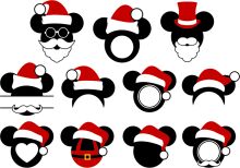 A Festive Collection of Mickey Mouse-Inspired Christmas Hats