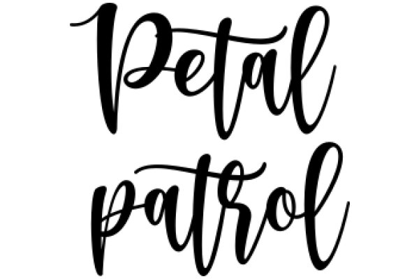 Stylish Typography Artwork: Petal Patrol