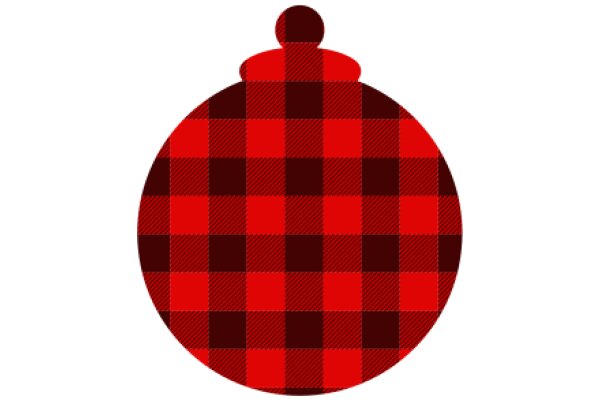 Vibrant Red and Black Checkered Pattern