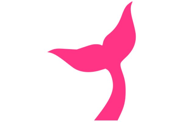 Stylized Pink Whale Logo