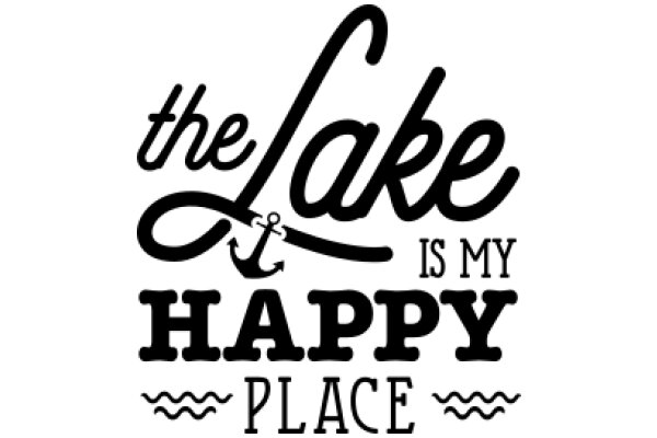 The Lake is My Happy Place: A Nautical-Themed Sign for Boating Enthusiasts