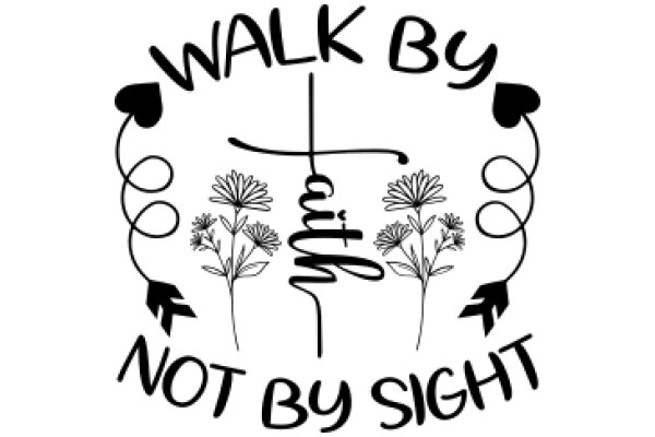 Walk by Faith, Not by Sight: A Graphic Design with a Spiritual Message