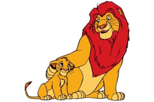 A Heartwarming Moment: The Lion King's Simba and Mufasa