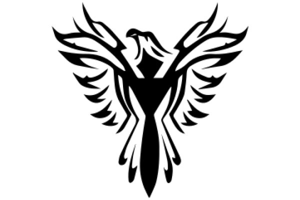 Stylized Black Eagle Logo