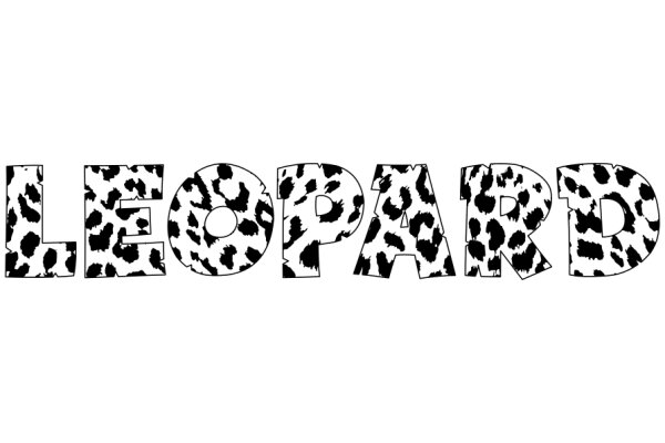 Leopard Print Text Art: The Word 'Leopard' in