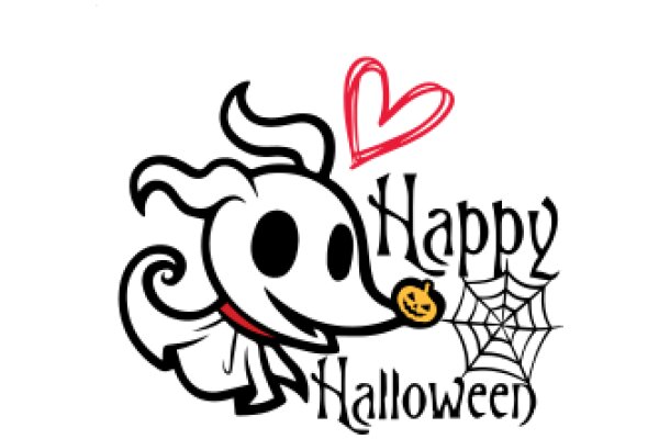 Happy Halloween: A Playful Greeting from a Friendly Ghost