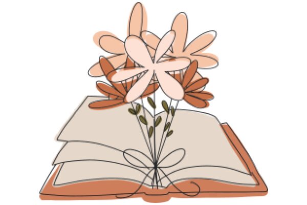 A Bouquet of Flowers on an Open Book