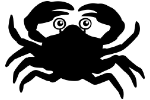 The Silhouette of a Scary Crab with a Surprised Expression