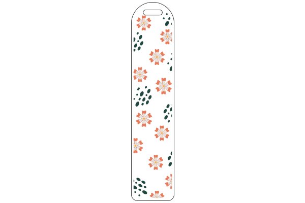 Floral Patterned Decorative Item with a Solid Border