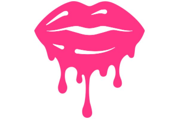 Vivid Pink Lipstick with Drops