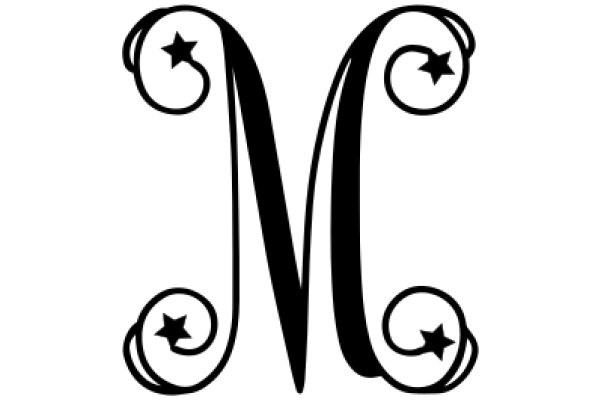 Monogram Design: A Stylish Logo with a Star