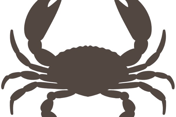 Simplistic Brown Lobster Silhouette