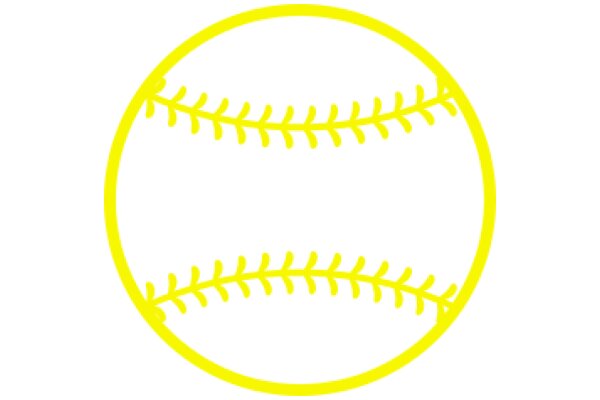 Vibrant Yellow Baseball Logo