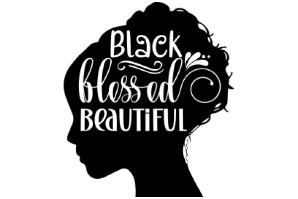 Black Blessed Beautiful: A Silhouette of Empowerment and Faith