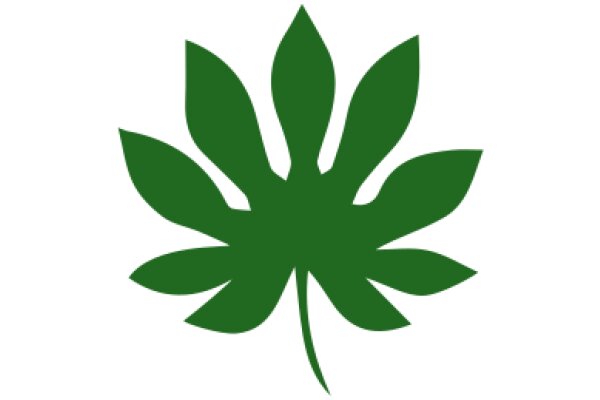 Simplistic Green Leaf Icon