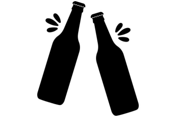 A Pair of Bottles in Silhouette