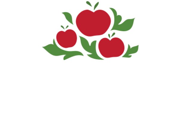 Vibrant Apple Logo with Green Leaves