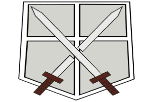 A Simple Illustration of a Window with Two Swords