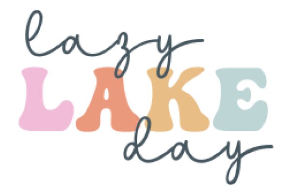 Celebrating Lazy Lake Day with a Hand-Lettered Sign