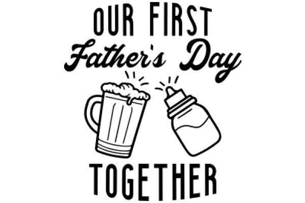 Celebrating Father's Day with a Beer and a Bottle of Milk