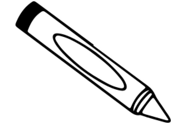 A Simple Line Drawing of a Pencil