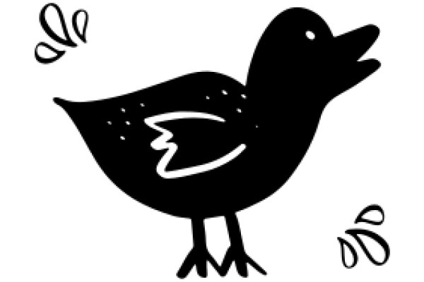 A Silhouette of a Duck with a Whimsical Touch