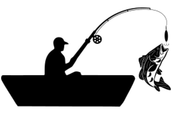 Angler's Catch: A Silhouette of a Fishing Adventure