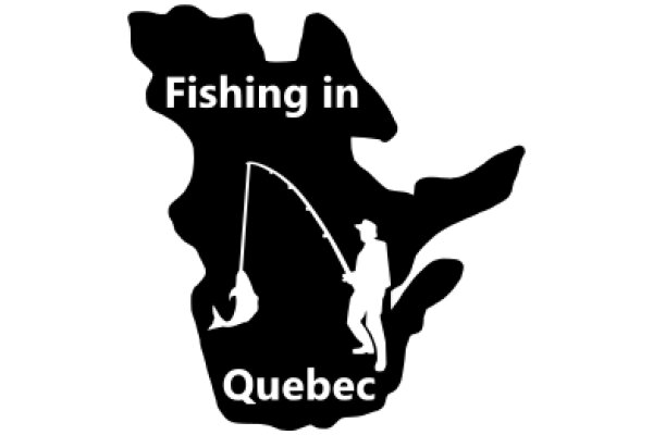 Fishing in Quebec: A Silhouette of a Fisherman Catching a Fish