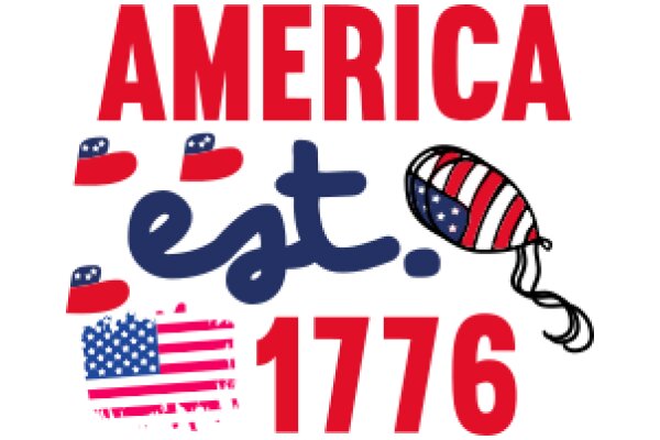 Celebrating American Pride: A Graphic Design Showcasing the Year 1776