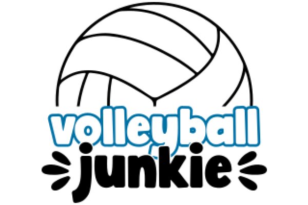 Volleyball Junkie: A Graphic Design of a Volleyball Logo