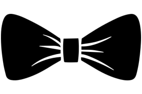 Stylish Black Bowtie with a White Dot