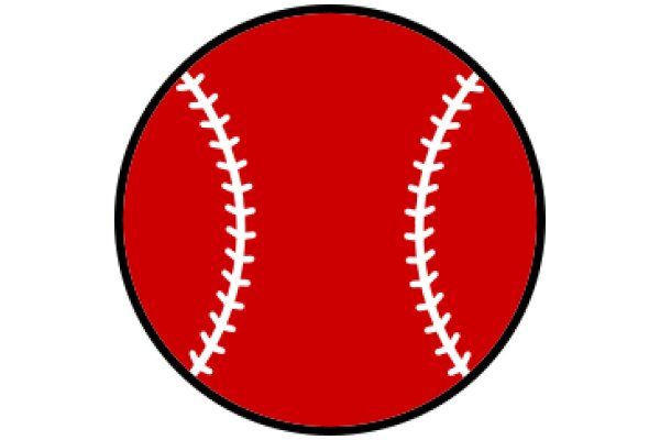 A Red Baseball Icon