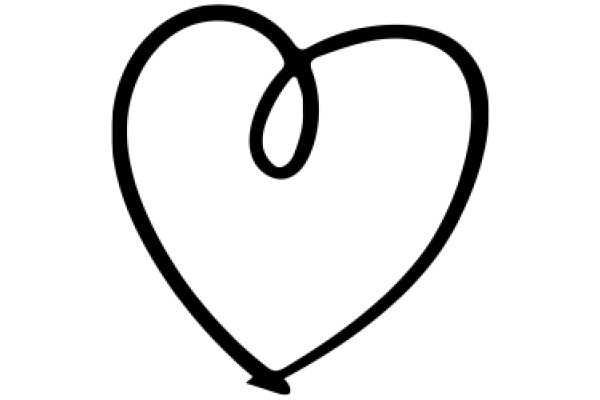 Simplicity in Design: A Black Heart Icon