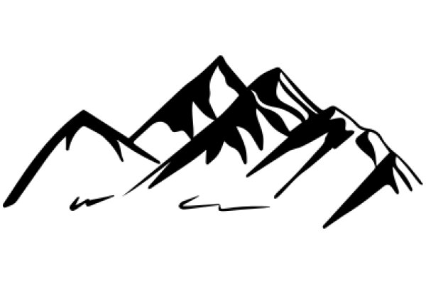 Silhouette of a Mountain Range